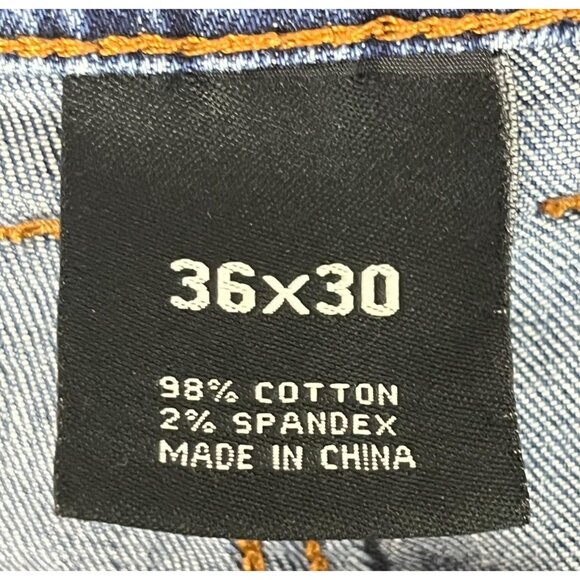 Switch Remarkable Slim Taper Fit Denim Jeans Men's 36 Navy Acid Wash Streetwear - Picture 6 of 12